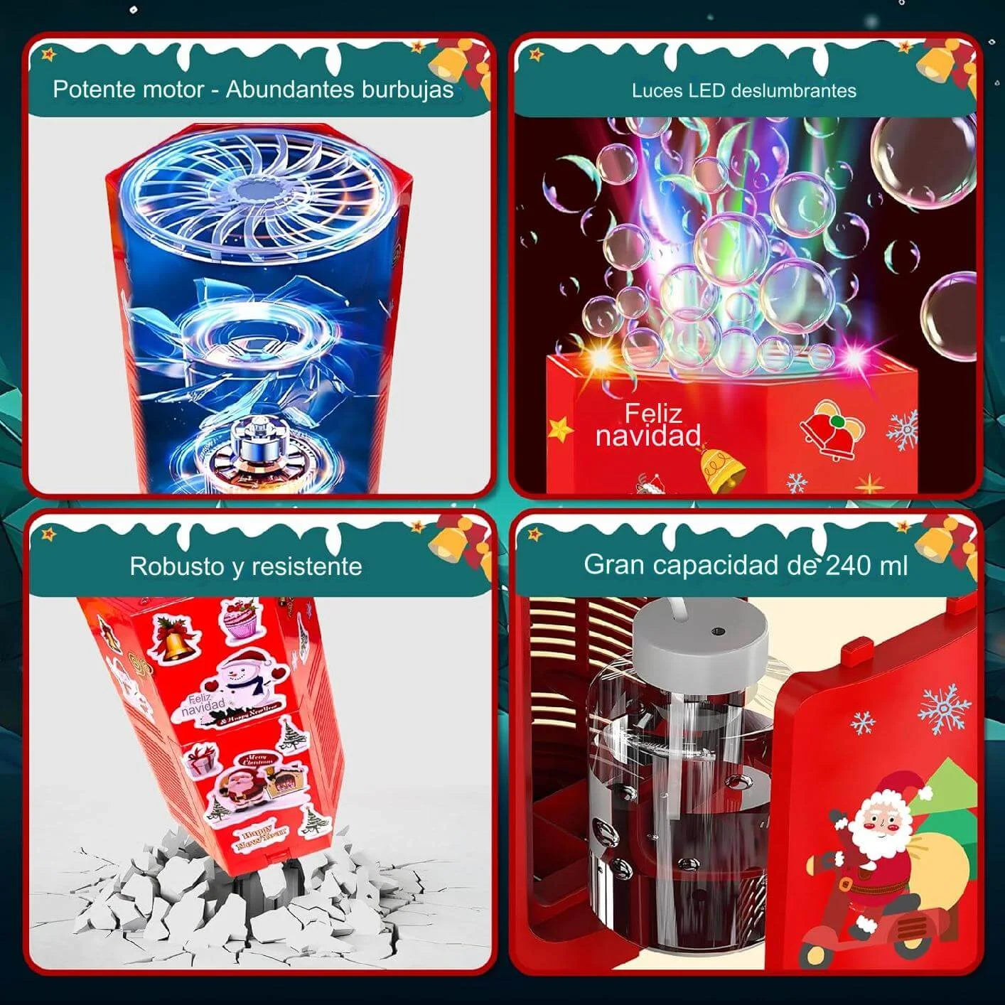 BUBBLE BURST® - Torre Burbujas con Sonido de Fuego artificial - Malufy
