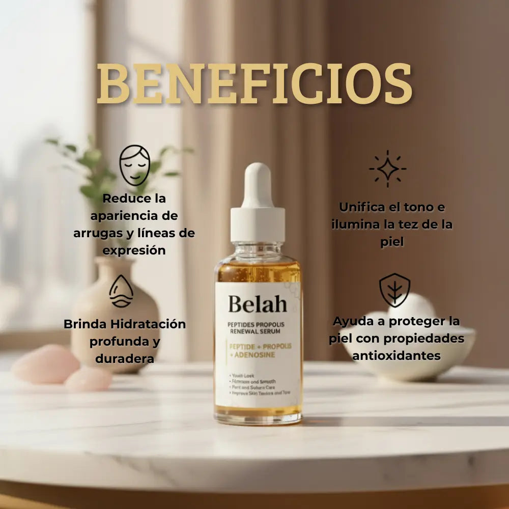 BELAH™ - Suero Renovador Antiarrugas y Poros Abiertos