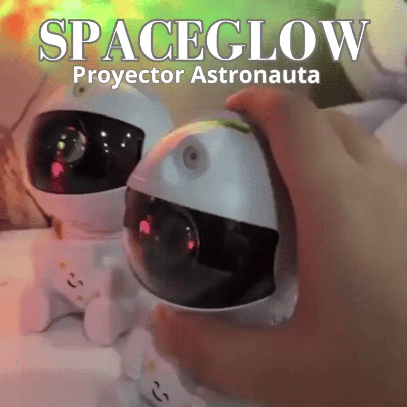 Proyector Astronauta – SPACEGLOW (Cada noche, una nueva aventura en el espacio) - Malufy