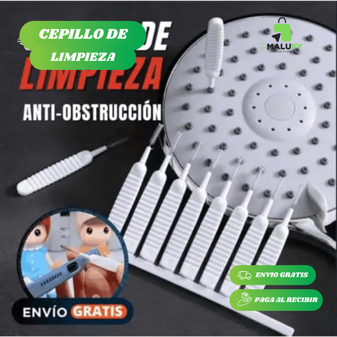 🔥Cepillo de Limpieza Máxima™- Anti-Obstrucción - 0% Gérmenes y Óxido 🦠 - Malufy