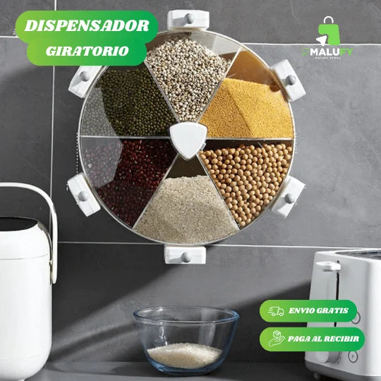 DISPENSADOR GIRATORIO 360° - Malufy