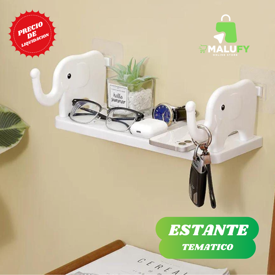 ESTANTE INFANTIL DE ELEFANTE - Malufy