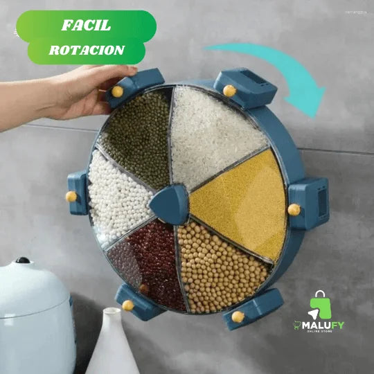 DISPENSADOR GIRATORIO 360° - Malufy