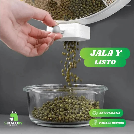 DISPENSADOR GIRATORIO 360° - Malufy