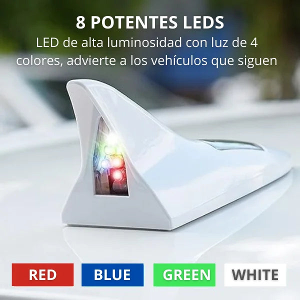 Antena Tiburón LED para Carros – Estilo, Seguridad y Tecnología en un Solo Toque
