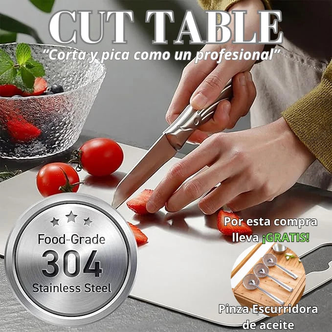 CutTable® | Tabla para picar de acero inoxidable (Obsequio) - Colombia