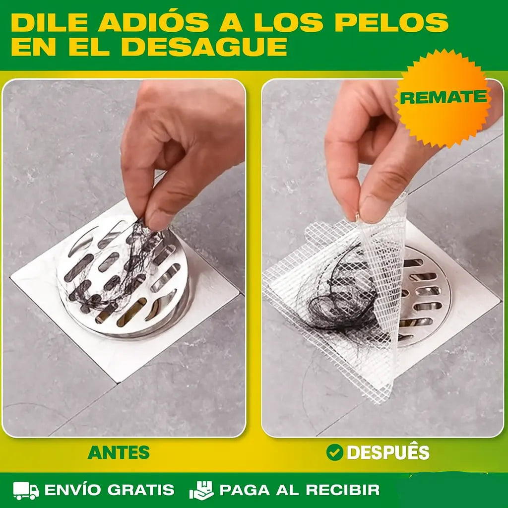 SET DE 40 MALLAS FILTRO AUTOADHESIVA PARA DUCHA Y COCINA