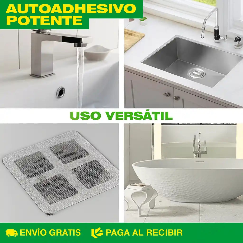 SET DE 40 MALLAS FILTRO AUTOADHESIVA PARA DUCHA Y COCINA