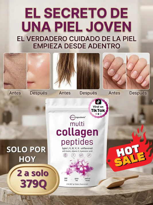 Collagen peptides ✨ - La fórmula 8 en 1 que tu cuerpo necesita (2x1)