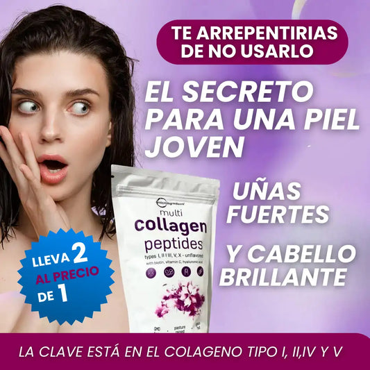 Multicollagen Peptides - La formula 8 en 1 que tu cuerpo necesita (2x1)