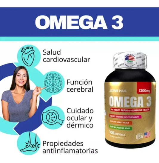 ACTIVE PLUS Omega 3 – Nutrición para tu corazón, mente y cuerpo