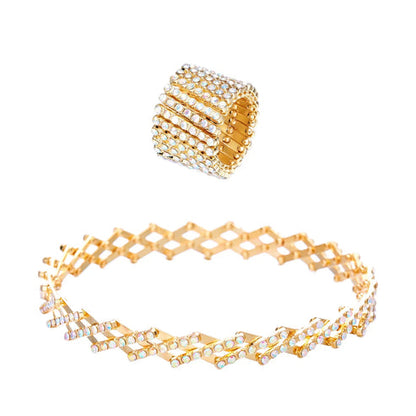 Anillo y Pulsera Diana - Oro