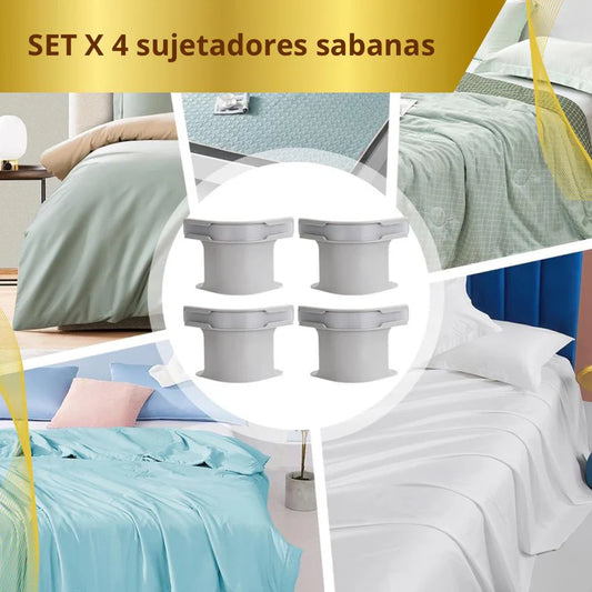 MAGIC Max - Sujetador de Sábanas x4 Unidades