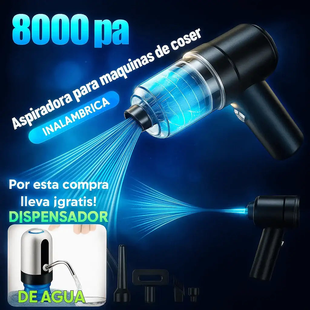 ASPI PRO ™ - Aspiradora portatil recargable 3 en 1 + (Obsequio Dispensador)