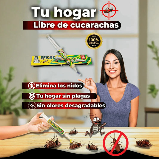 Ultra Mata Cucarachas Gel – Elimina la plaga desde la raíz